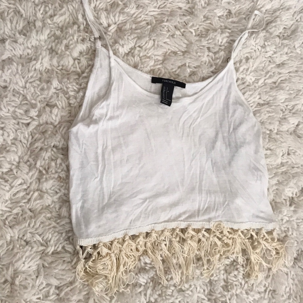 White crop top